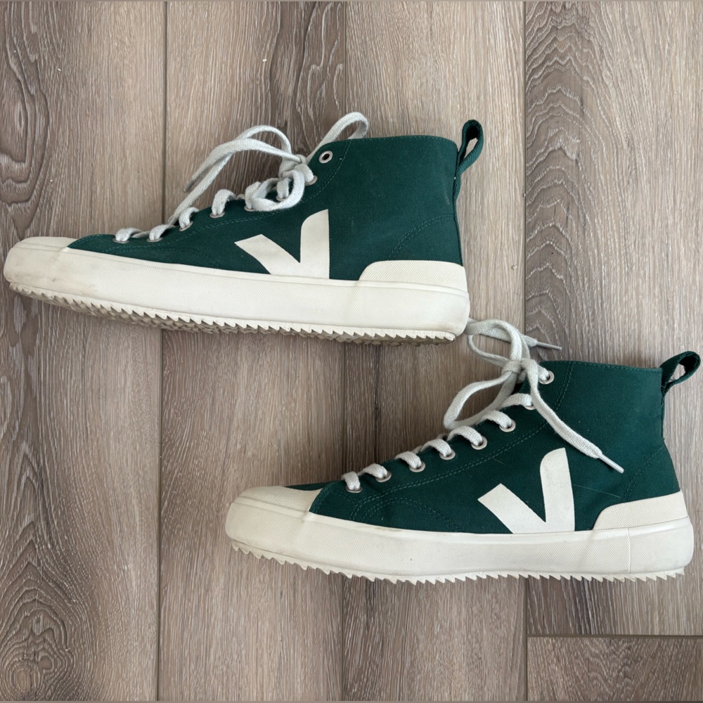 Veja Nova Green Hightop Canvas Sneakers Men’s Size 10